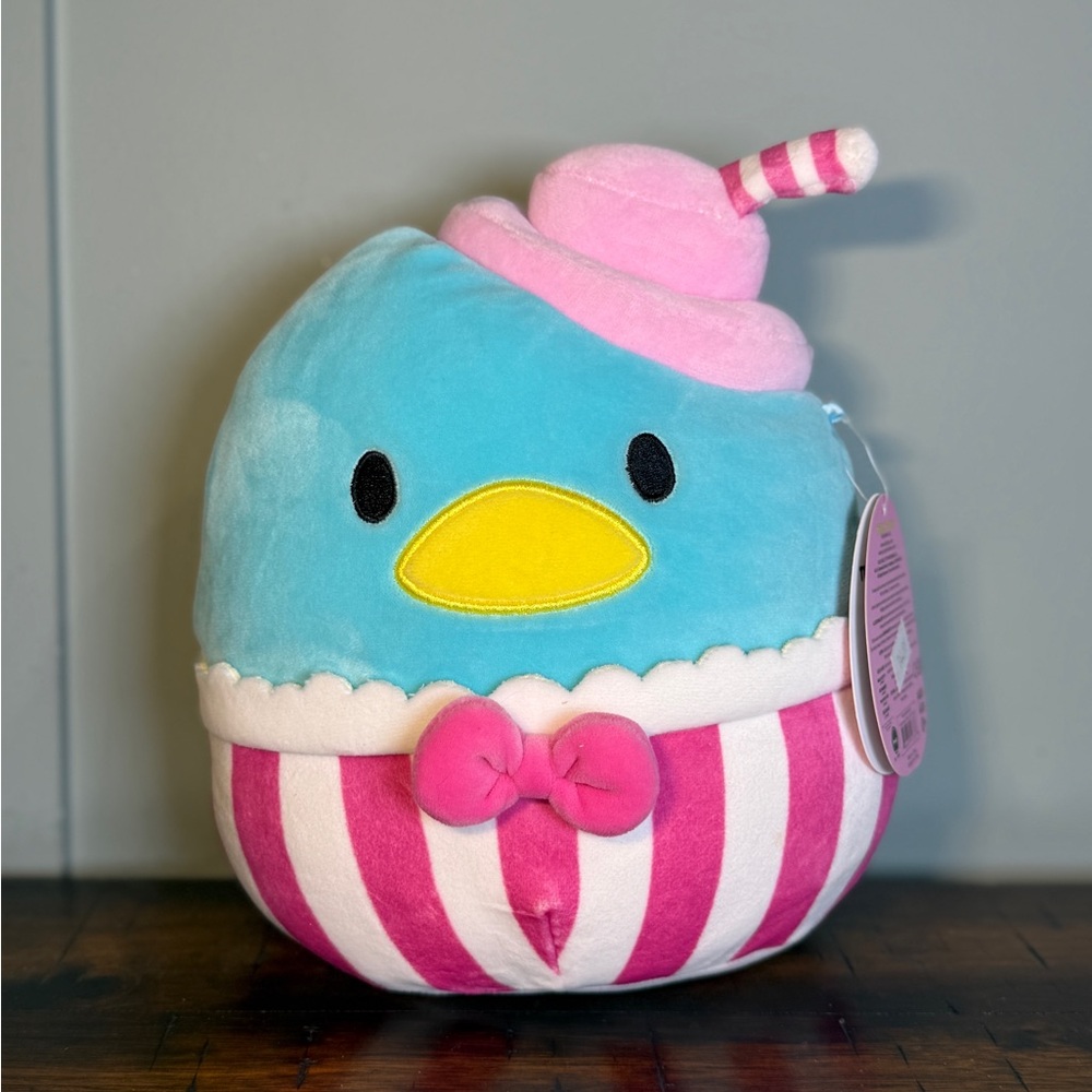 Squishmallow‎ Striped Blue and Pink Plush TUXEDOSAM